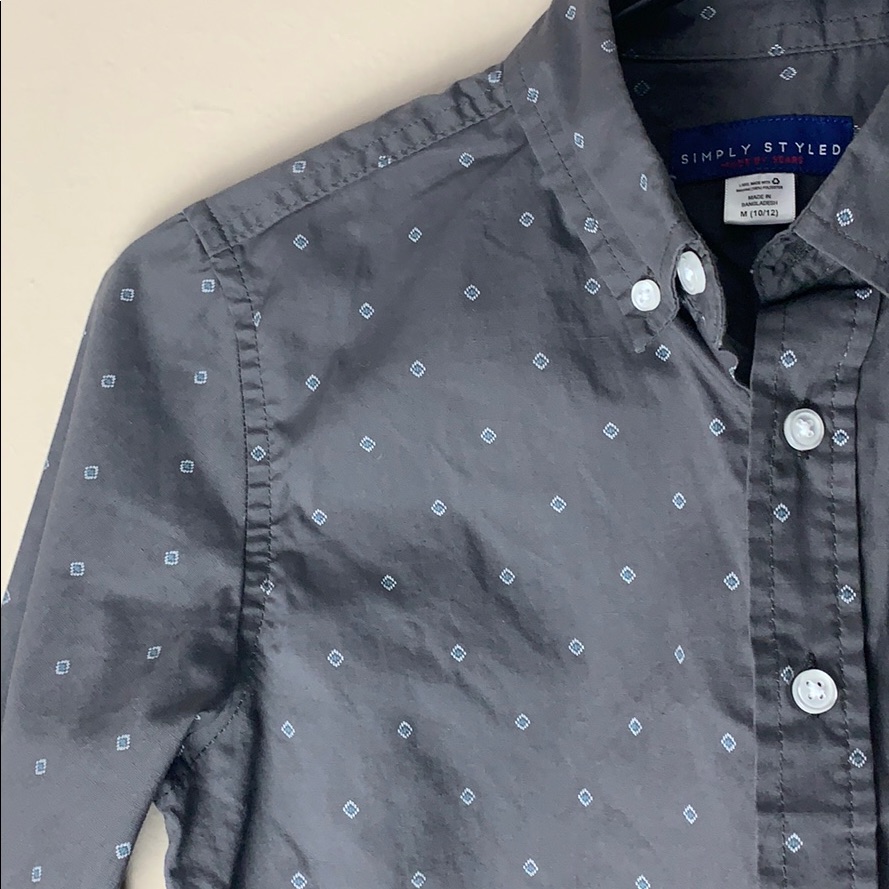 Patterned Button Down Long Sleeve
